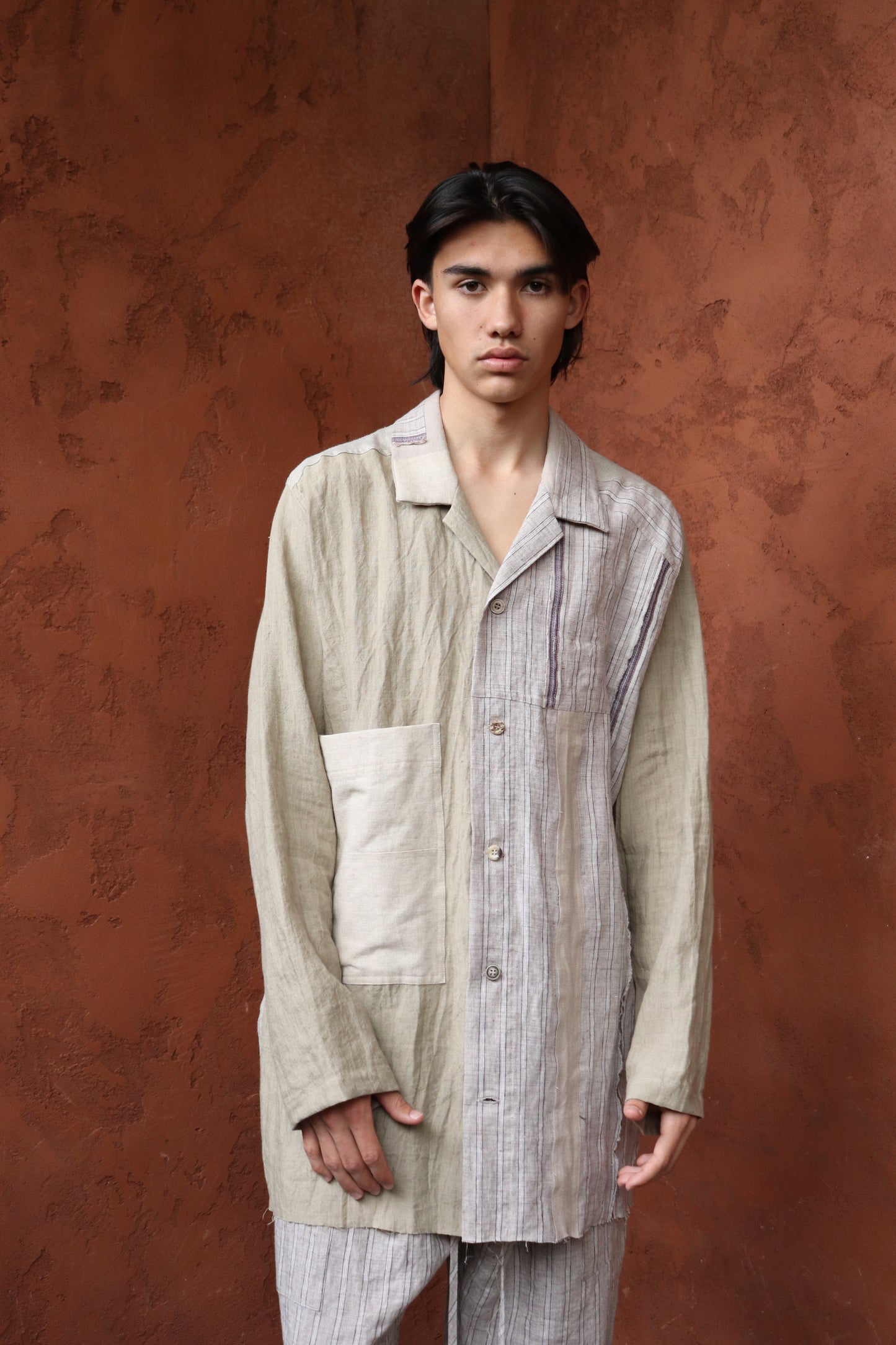 ORIGINS AKORANGA SHIRT - LIGHT STRIPE
