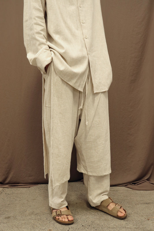 DOUBLE LAYERED PANTS - Fibre